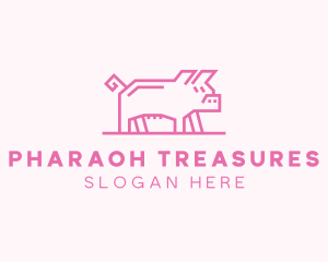 Pink Pig Farm logo design