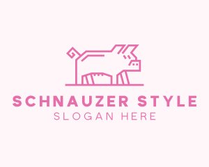 Pink Pig Farm logo design