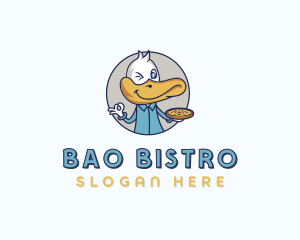 Duck Pizza Bistro logo design