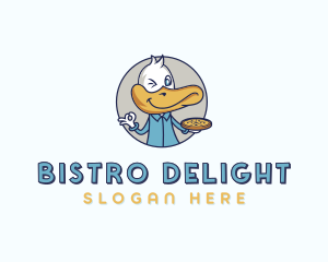 Duck Pizza Bistro logo design