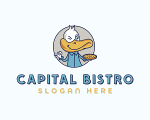 Duck Pizza Bistro logo design