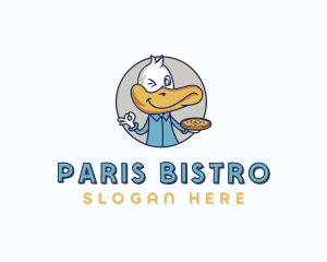 Duck Pizza Bistro logo design