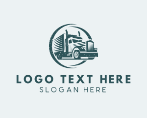 Haulage - Express Cargo Trucking logo design