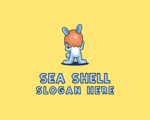Shell - Bunny Egg Shell logo design