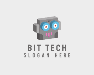 Tech Robot Head  logo design