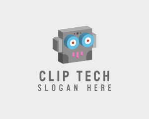 Tech Robot Head  logo design