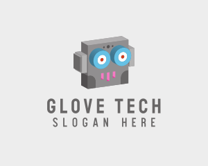 Tech Robot Head  logo design