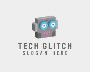 Tech Robot Head  logo design