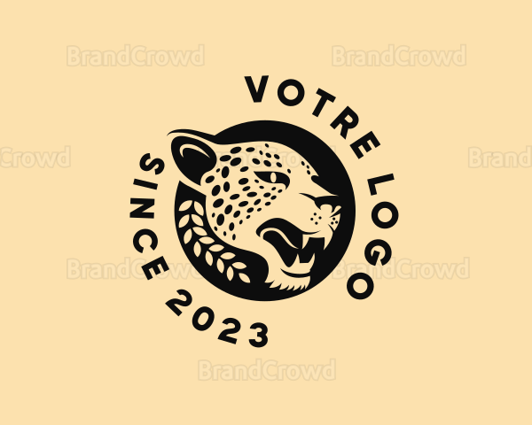 Wild Cheetah Animal Logo