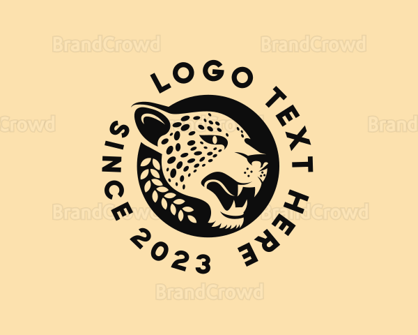 Wild Cheetah Animal Logo