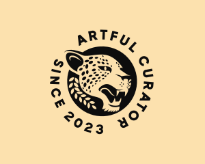 Wild Cheetah Animal  logo design