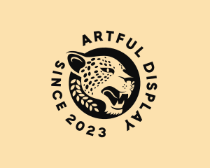 Wild Cheetah Animal  logo design