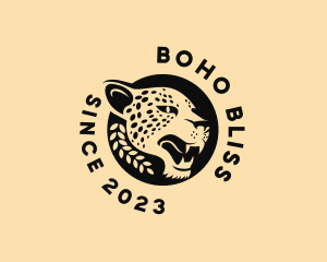 Wild Cheetah Animal  logo design