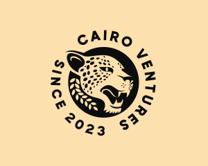 Wild Cheetah Animal  logo design