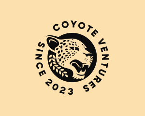 Wild Cheetah Animal  logo design