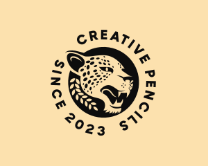 Wild Cheetah Animal  logo design