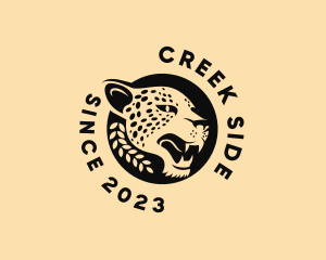 Wild Cheetah Animal  logo design