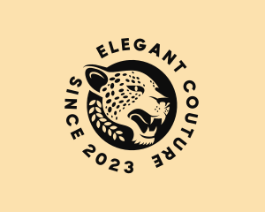 Wild Cheetah Animal  logo design