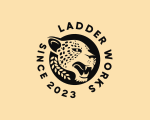 Wild Cheetah Animal  logo design