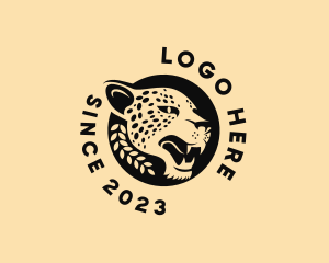 Snow Leopard - Wild Cheetah Animal logo design