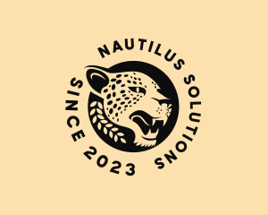 Wild Cheetah Animal  logo design