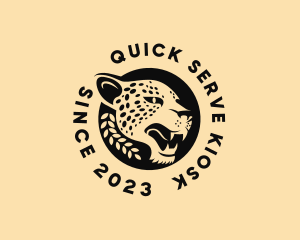 Wild Cheetah Animal  logo design