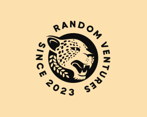 Wild Cheetah Animal  logo design