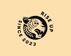 Wild Cheetah Animal  logo design