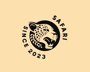 Wild Cheetah Animal  logo design