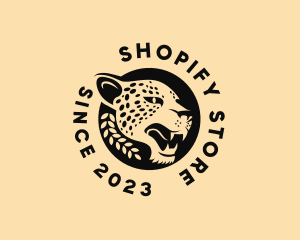 Wild Cheetah Animal  logo design