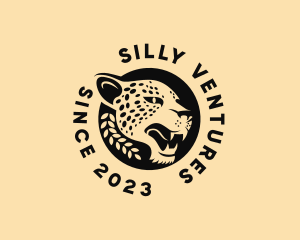 Wild Cheetah Animal  logo design