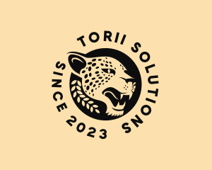 Wild Cheetah Animal  logo design