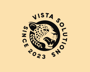 Wild Cheetah Animal  logo design