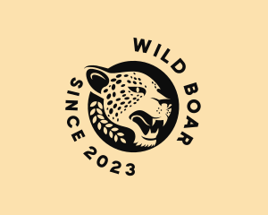 Wild Cheetah Animal  logo design