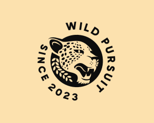 Wild Cheetah Animal  logo design