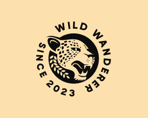 Wild Cheetah Animal  logo design