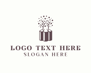 Bible Study - Book Tree Reading logo design