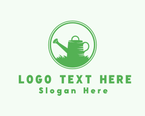 Sustainability - Watering Can Gardening Tool logo design