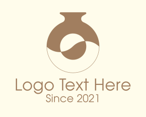 Furniture Store - Brown Contemporary Vase logo design