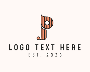 Letter P - Antique Entertainment Company logo design