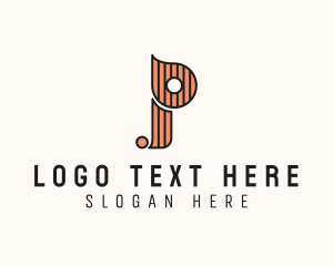 Tailor - Stylish Fashion Boutique Letter P logo design