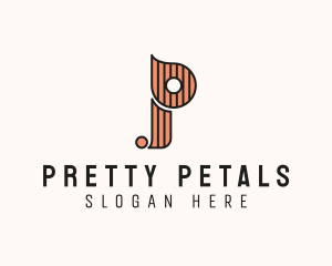 Stylish Fashion Boutique Letter P logo design