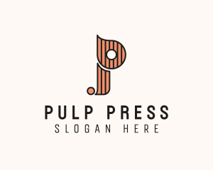 Stylish Fashion Boutique Letter P logo design