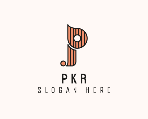 Stylish Fashion Boutique Letter P logo design