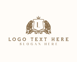 Luxury - Elegant Royal Wolf logo design