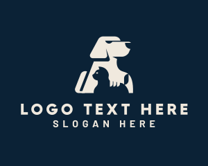 Cat Dog Pet Shop logo design