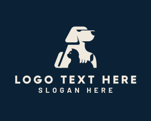 Cat Dog Pet Shop Logo