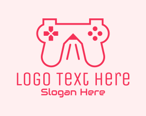 Game Shop - Pencil Game Console logo design