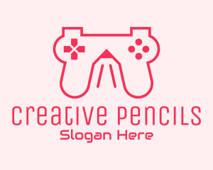 Pencil Game Console logo design