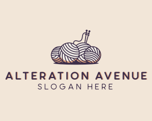 Sewing Ball Yarn  logo design